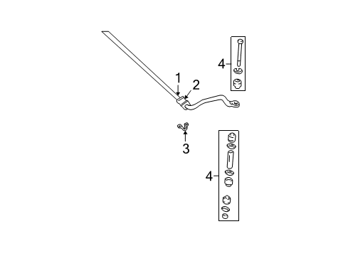 1997 Chevy C1500 Stabilizer Bar & Components Diagram 4 - Thumbnail