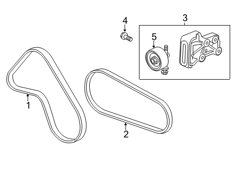 2014 Chevy Spark Serpentine Belt Diagram for 25195592