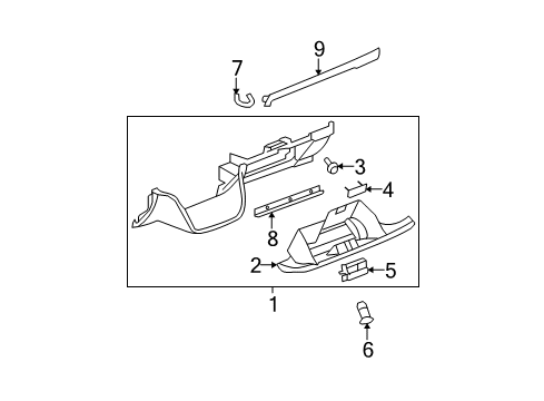 2011 Chevy Suburban 2500 Glove Box Diagram