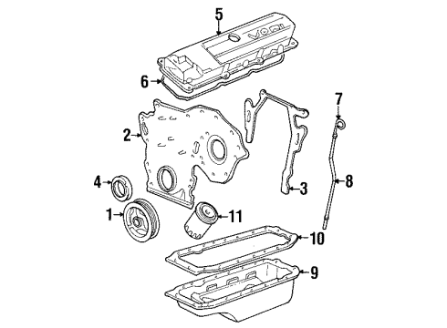 1993 Cadillac Eldorado Engine Parts Diagram