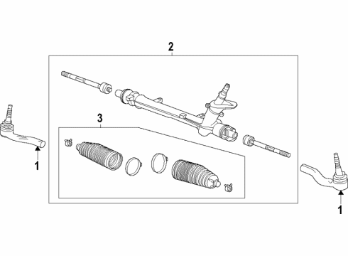 2024 Buick Encore GX Steering Gear & Linkage Diagram