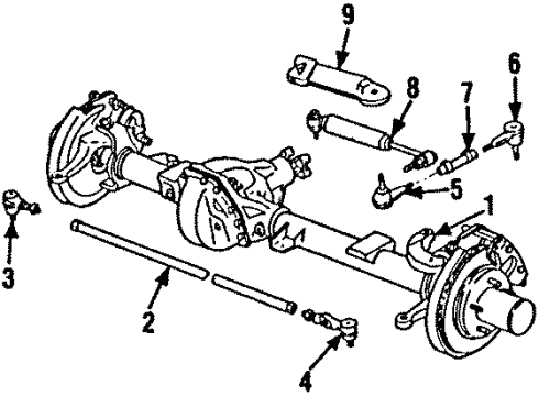 1990 Chevy V1500 Suburban Steering Gear & Linkage Diagram