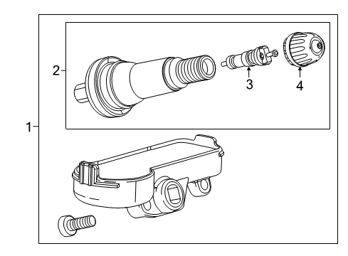 2021 Buick Encore Tire Pressure Monitoring Diagram