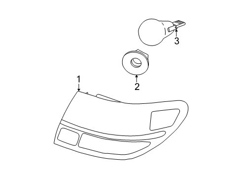 2002 Saturn L200 Tail Lamps Diagram