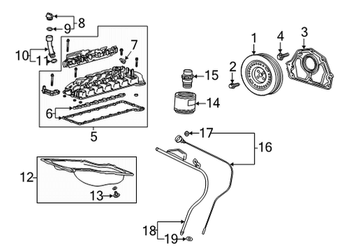 2022 Cadillac Escalade Fuel/Water Separator Diagram for 55515945