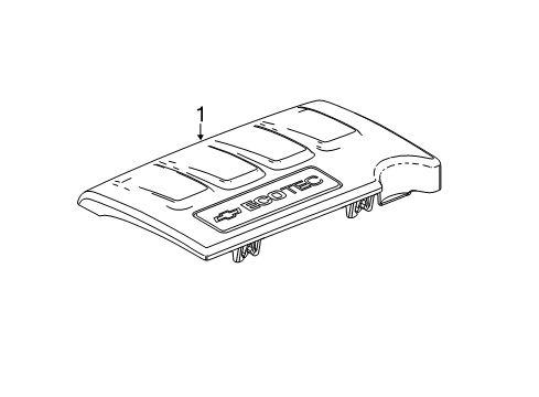 2019 Chevy Sonic Engine Appearance Cover Diagram