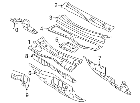2000 Pontiac Grand Am Cowl Diagram