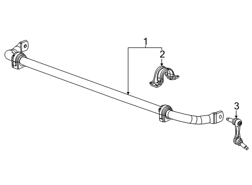 2025 Chevy Corvette Stabilizer Bar & Components Diagram