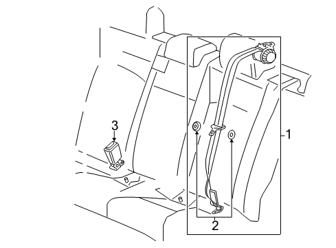 2014 Chevy Volt Rear Seat Belts Diagram