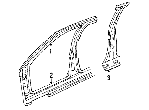 1990 Pontiac Sunbird Center Pillar Diagram