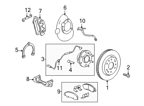 2019 Chevy Silverado 1500 LD Anti-Lock Brakes Diagram