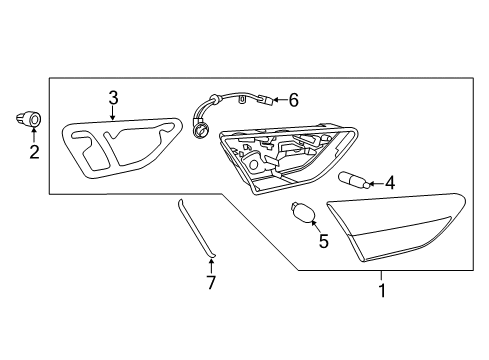 2019 Buick Regal Sportback Bulbs Diagram 3 - Thumbnail