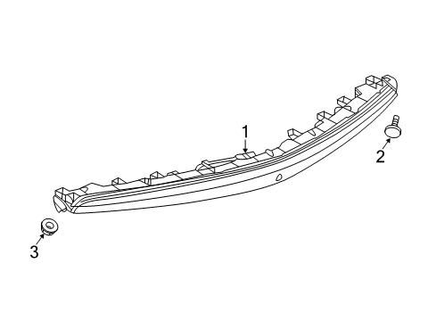 2018 Cadillac XTS High Mount Lamp Diagram for 84366727