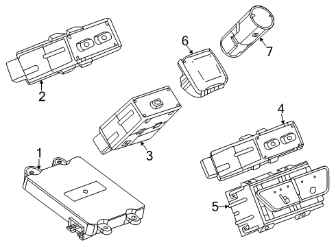2024 Chevy Blazer EV Electrical Components - Console Diagram