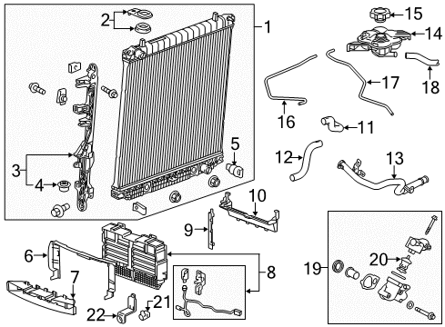 2015 Chevy Colorado Thermostat Housing Diagram for 12698362