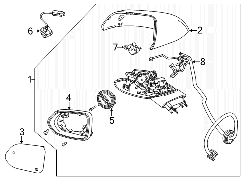 2025 Chevy Blazer EV Mirrors Diagram 2 - Thumbnail