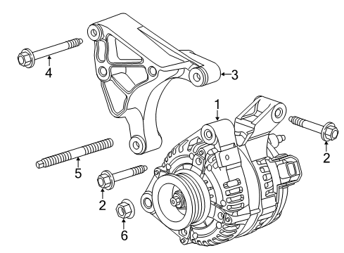 2013 Chevy Camaro Alternator Diagram 2 - Thumbnail