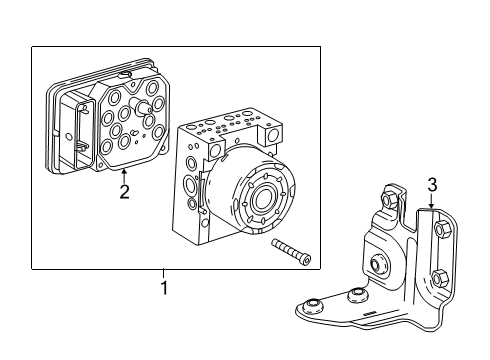 2019 Chevy Colorado ABS Components Diagram