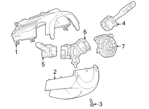 2025 Chevy Trailblazer Switches Diagram