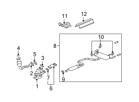 2010 Chevy Malibu Exhaust System Diagram 3 - Thumbnail