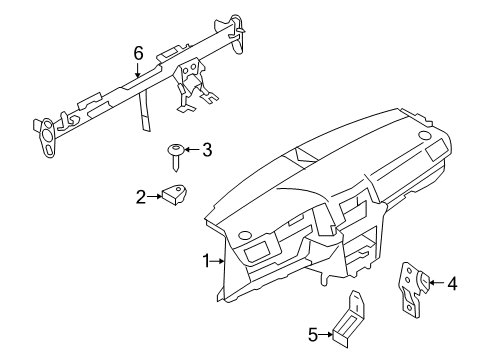 2008 Saturn Astra Instrument Panel Diagram