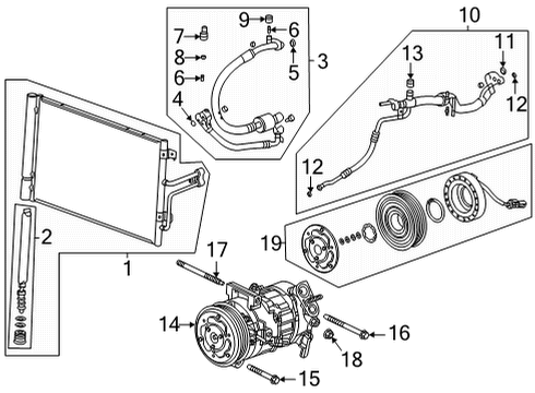 2022 Cadillac CT5 Clutch & Pulley Diagram for 84787283