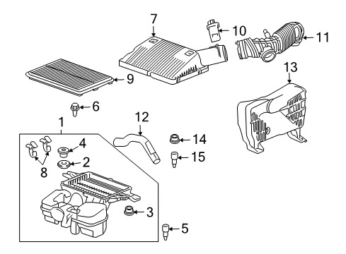 2010 Saturn Sky PCV Hose Diagram for 12592092