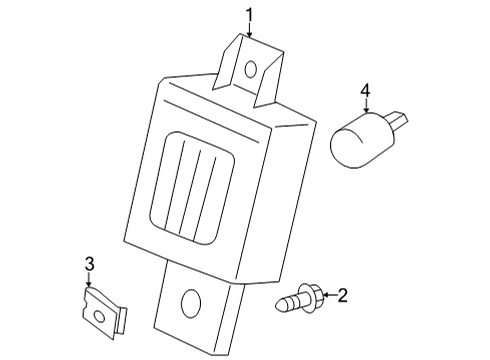 2025 GMC Sierra 3500 HD Bulbs Diagram