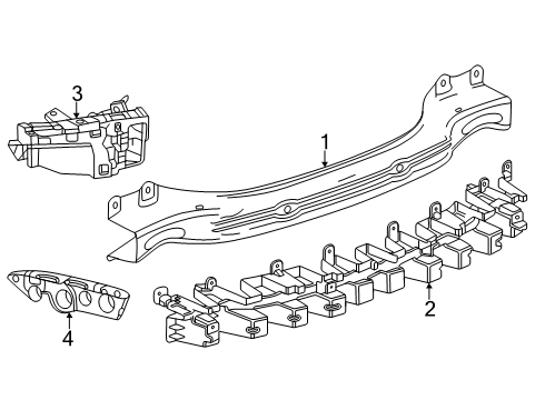 2025 Buick Envista Bumper & Components - Rear Diagram 4 - Thumbnail