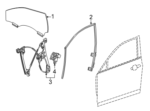 2016 Cadillac ATS Door Diagram