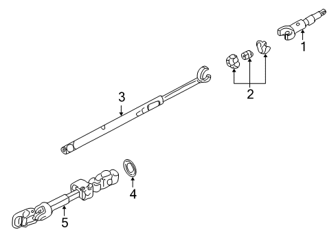 2000 Cadillac Seville Shaft & Internal Components Diagram