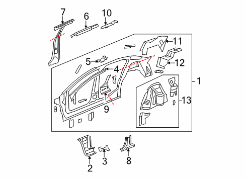 2010 Buick Lucerne Uniside Diagram