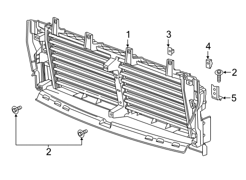 2024 GMC Sierra 1500 Front Panel Diagram 2 - Thumbnail