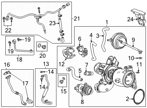 2025 Chevy Equinox Turbocharger & Components Diagram