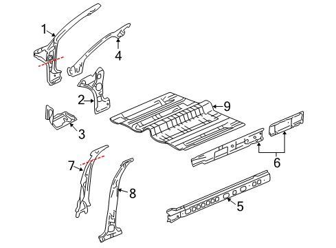 2001 Buick Century Rocker Panel Diagram