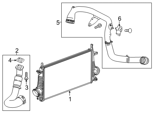 2016 Buick Regal Air Outlet Tube Diagram for 23131218