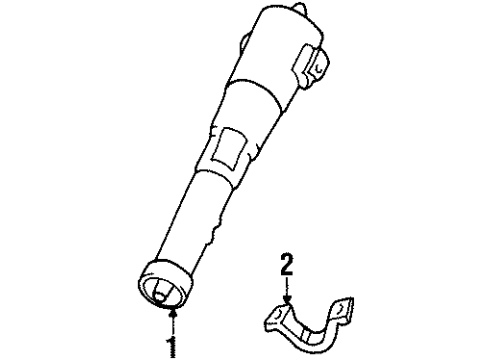 1992 Cadillac Seville Steering Column Assembly Diagram 2 - Thumbnail
