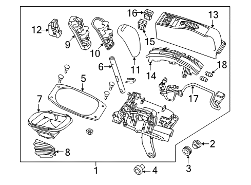 2012 Chevy Caprice Center Console Diagram