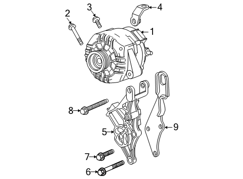 2004 Chevy Malibu Alternator Diagram for 15794597