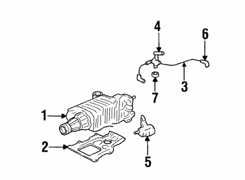 1995 Oldsmobile 88 Water Valve Diagram for 12353309