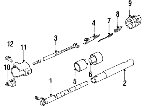 1989 Pontiac Safari Ignition Lock Diagram