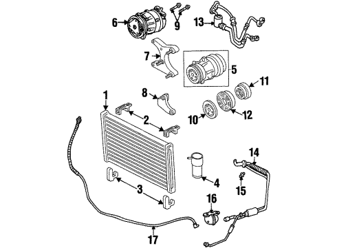 1999 Oldsmobile Intrigue A/C Compressor Diagram