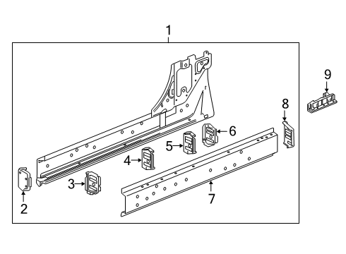 2024 Chevy Silverado 1500 Rocker Panel Diagram
