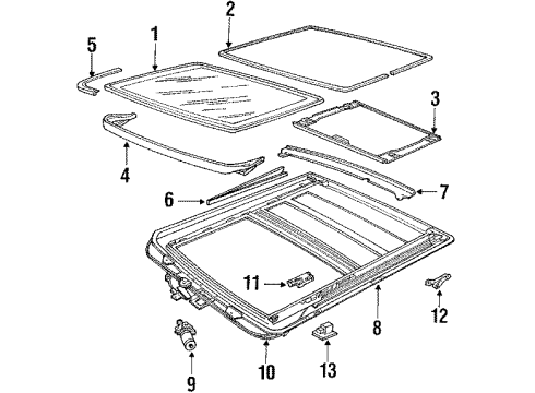 1992 Pontiac Grand Prix Sunroof Diagram