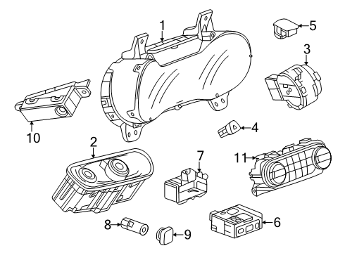 2025 Chevy Trax Cluster & Switches Diagram