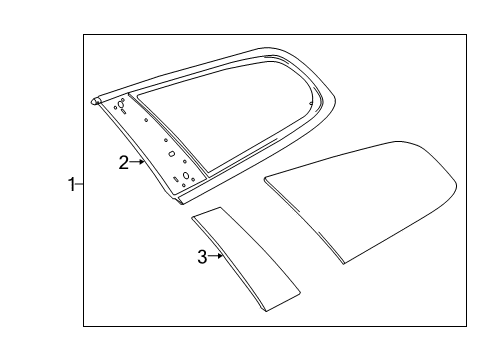 2012 Buick Enclave Trim Panel, Passenger Side Diagram for 15839678