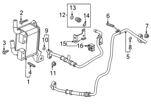2022 Buick Encore GX Inlet Pipe Connector Diagram for 24284114