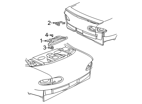 1997 Chevy Cavalier High Mount Lamps Diagram