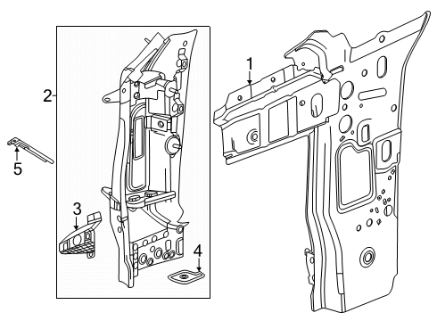 2024 Chevy Equinox EV Hinge Pillar Diagram