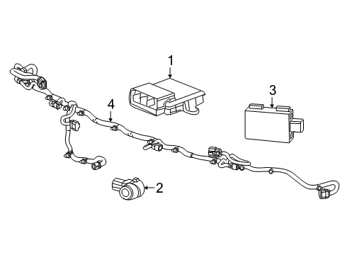 2025 Cadillac XT6 Electrical Components Diagram